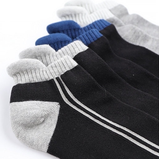 (台灣製造)中性款拚色舒適彈力短襪