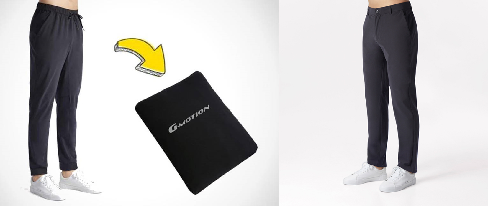 3M西褲版型俐落，材質輕盈透氣