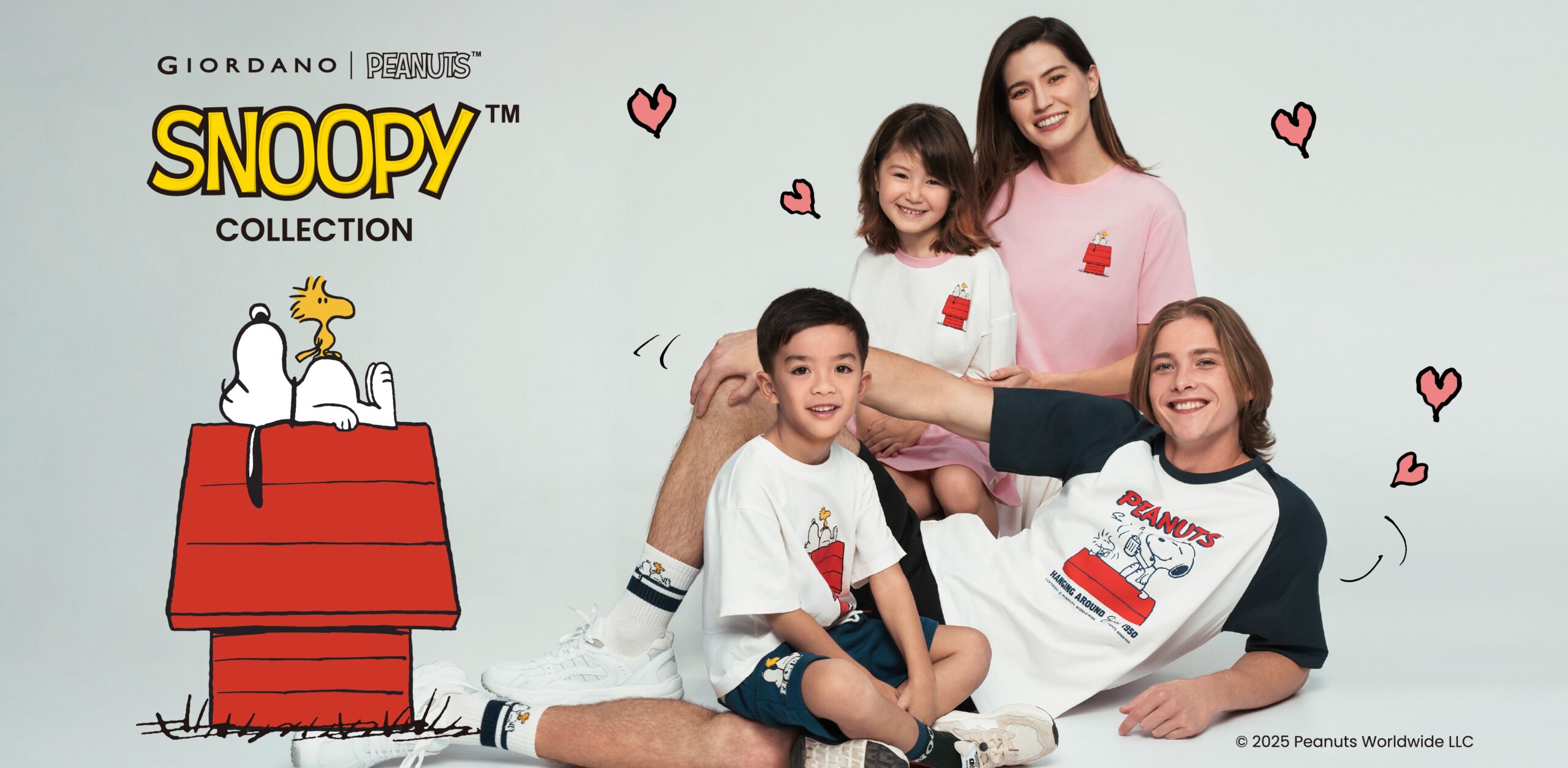 You are currently viewing GIORDANO | PEANUTS  75週年限定SNOOPY系列 打造今夏學院風潮流穿搭